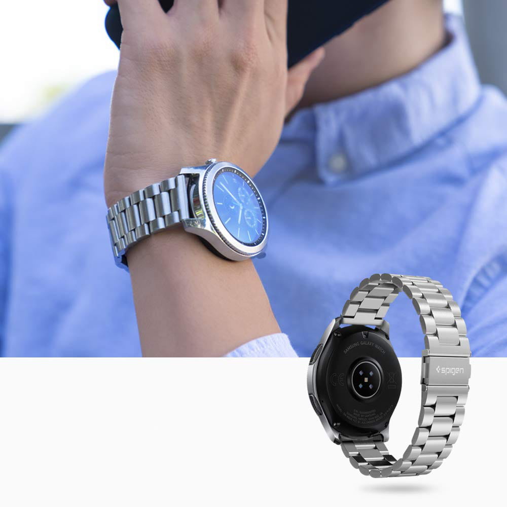 Armband Spigen Modern Fit f r Fit Galaxy Watch 46mm silbern